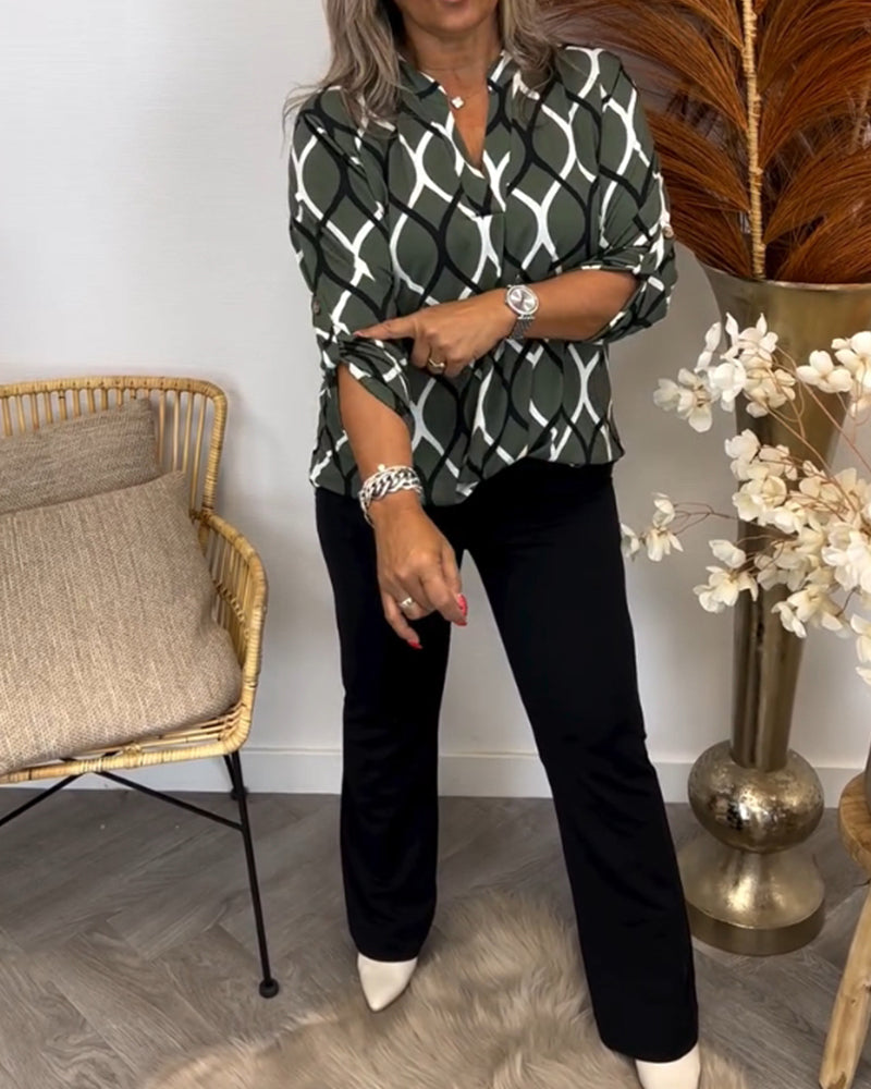 Noor – Bluse mit Grafischem Druck